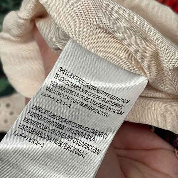 Farm Rio Eyelet Riviera Eyelet Maxi Dress Natural Motif Floral Anthropologie - Picture 16 of 16